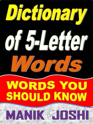 cover image of Dictionary of 5-Letter Words